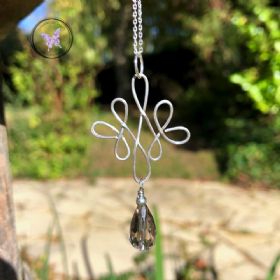 Smokey Quartz Celtic Silver Pendant